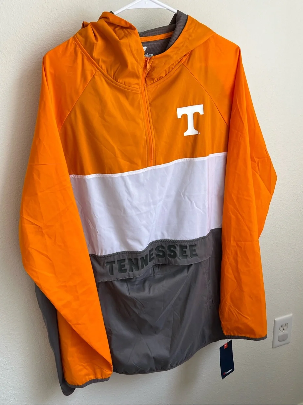 Fanatics Orange/White/Gray Tennessee Pullover Jacket